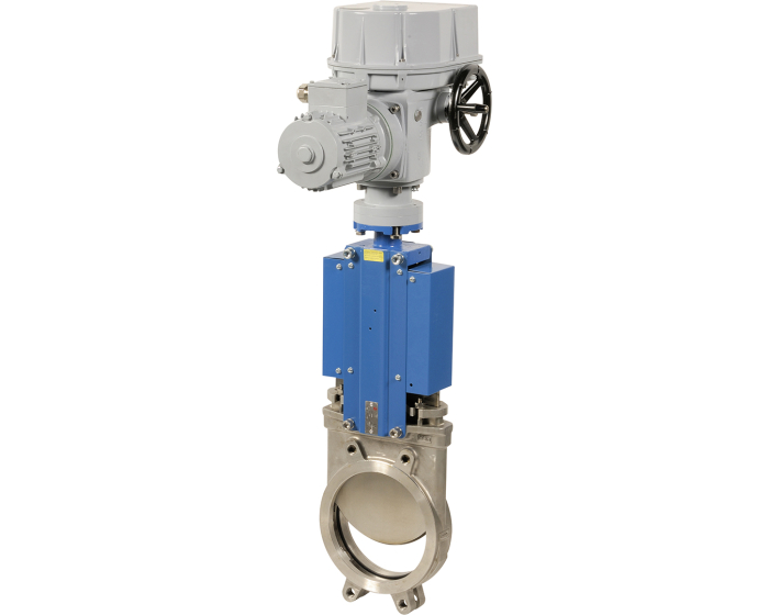 Stainless steel knife gate valve 172 DN50 + SO2 230V AC